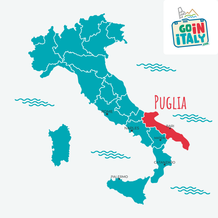 Italy map - Puglia